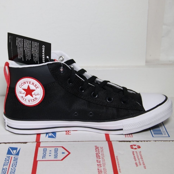 converse all star mid black